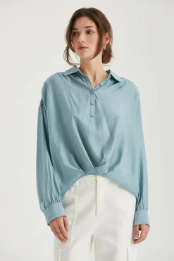 Maeve Surplice Woven Top