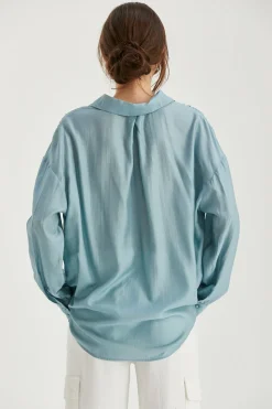 Maeve Surplice Woven Top