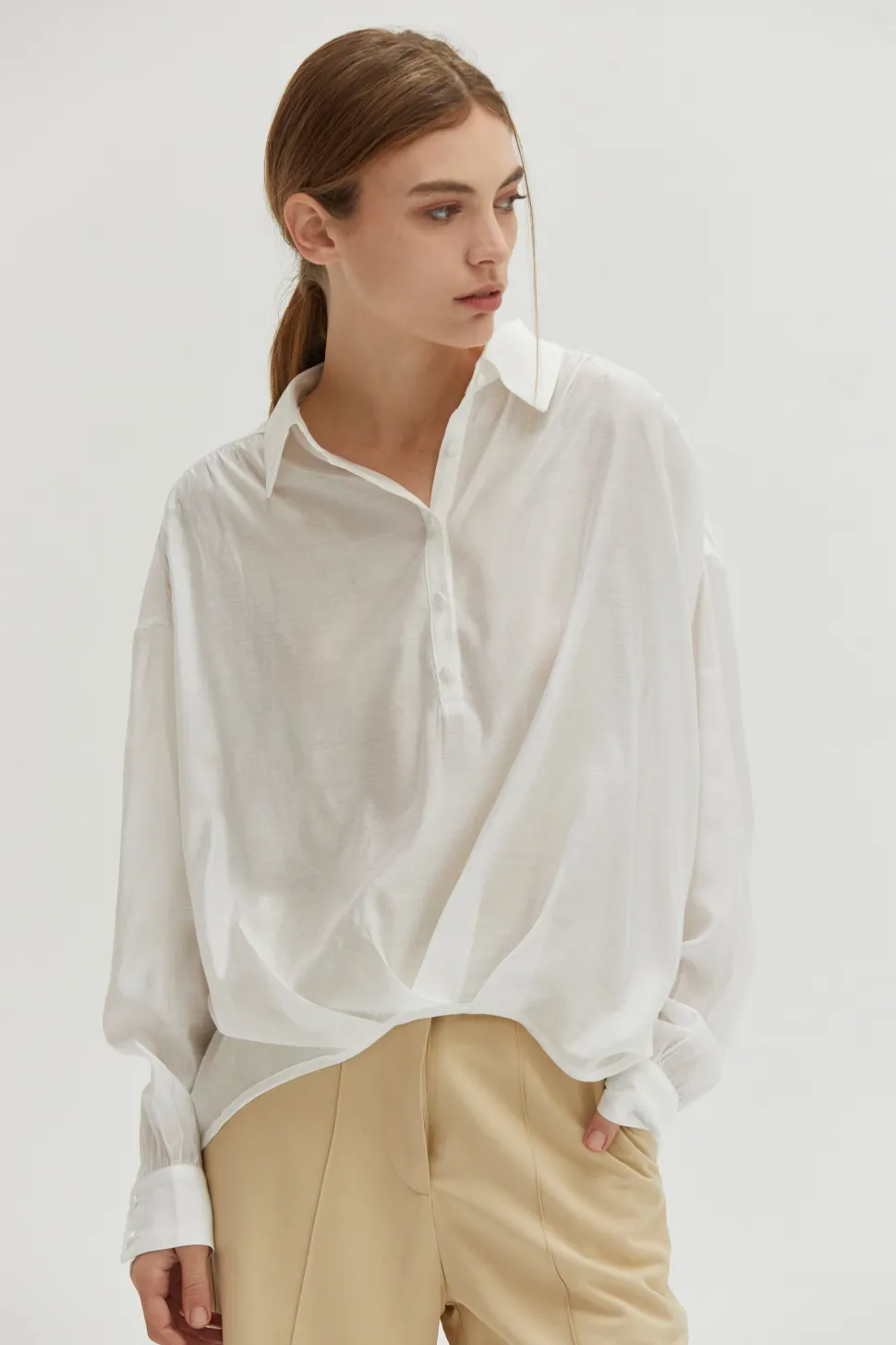 Maeve Surplice Woven Top
