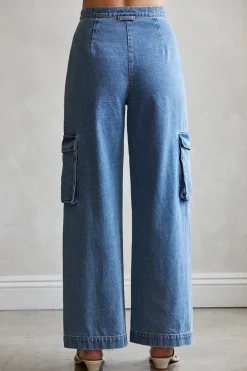 Mallory Denim Cargo Pants