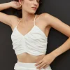 Manny Shirred Crop Top