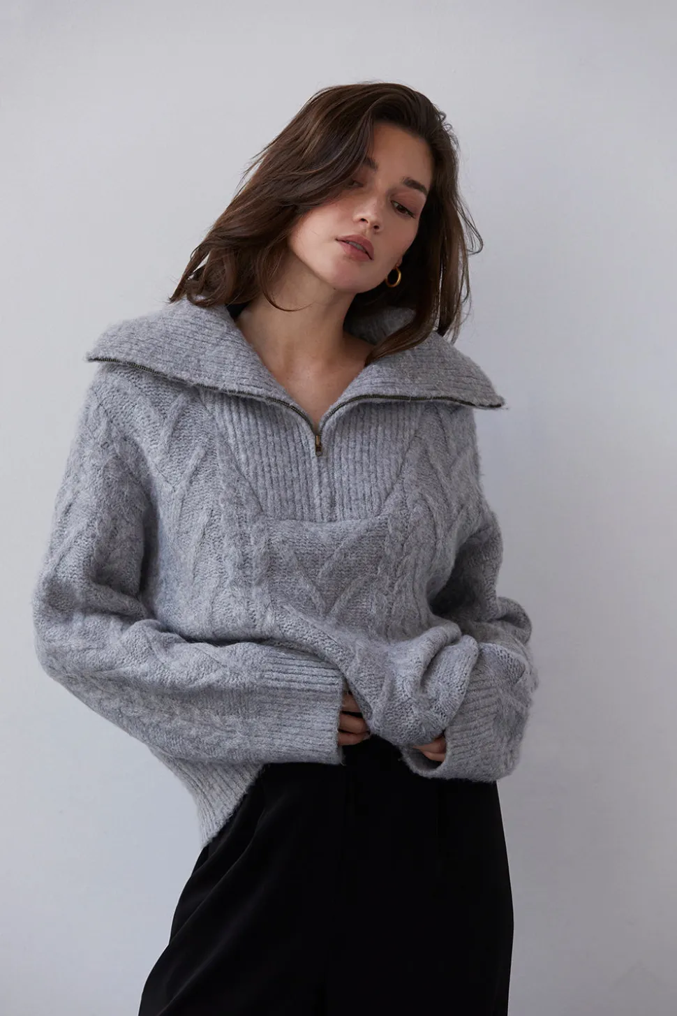 Maryann Zip Up Sweater