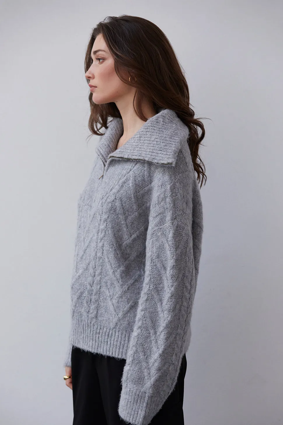 Maryann Zip Up Sweater