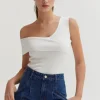 Micah One Shoulder Knit Top