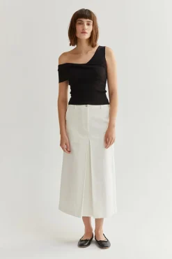 Micah One Shoulder Knit Top