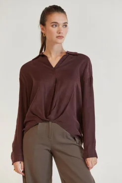 Milena Cupro Blouse