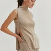 Molly Mock Neck Tank Top