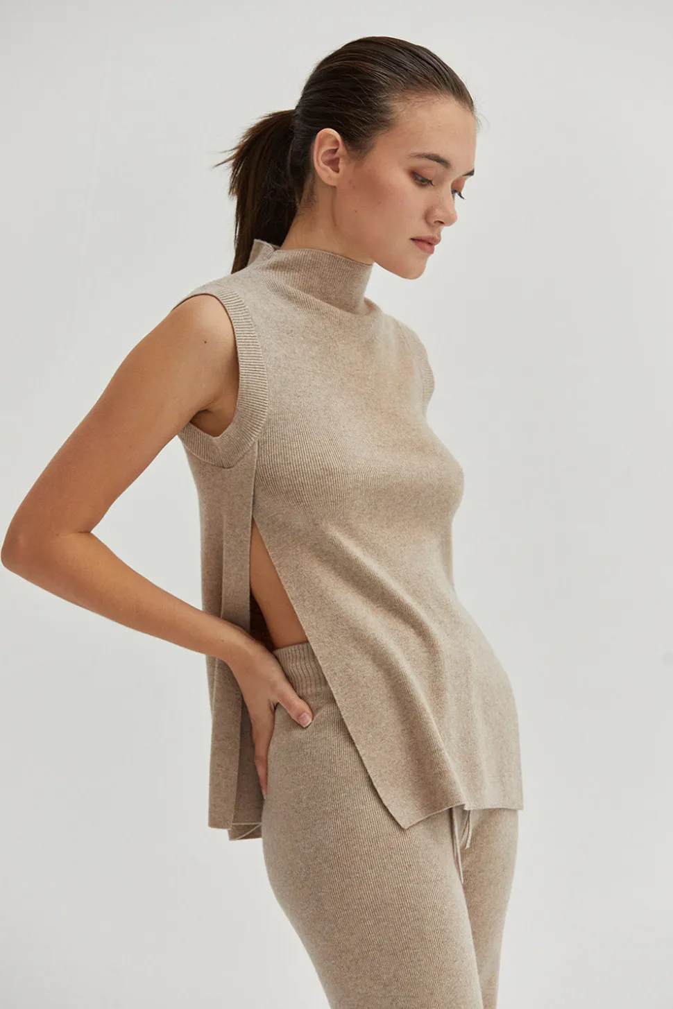 Molly Mock Neck Tank Top
