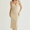 Monnie Ribbed Knit Midi Dress