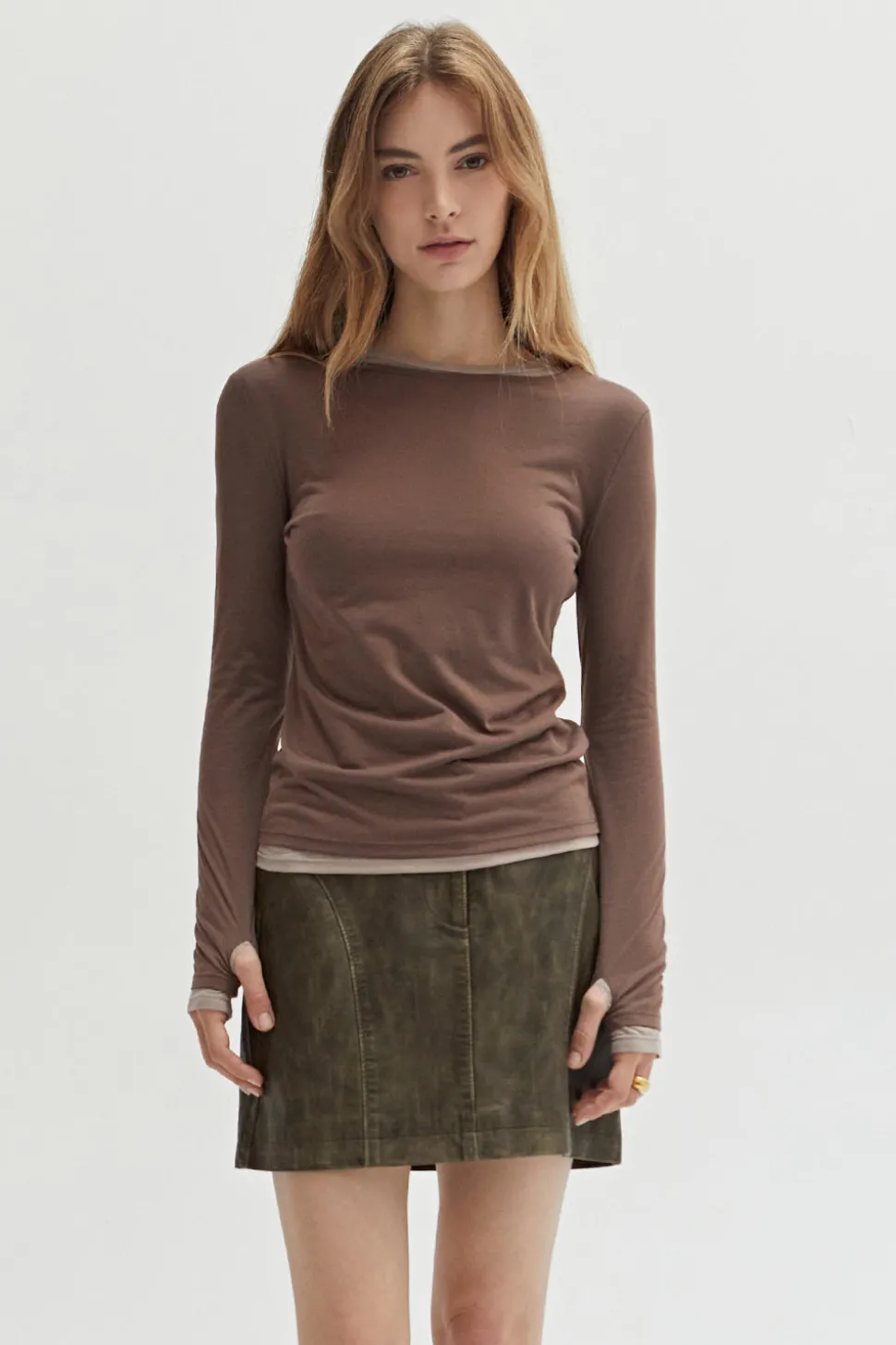 Octavia Two in One Long Sleeve Top