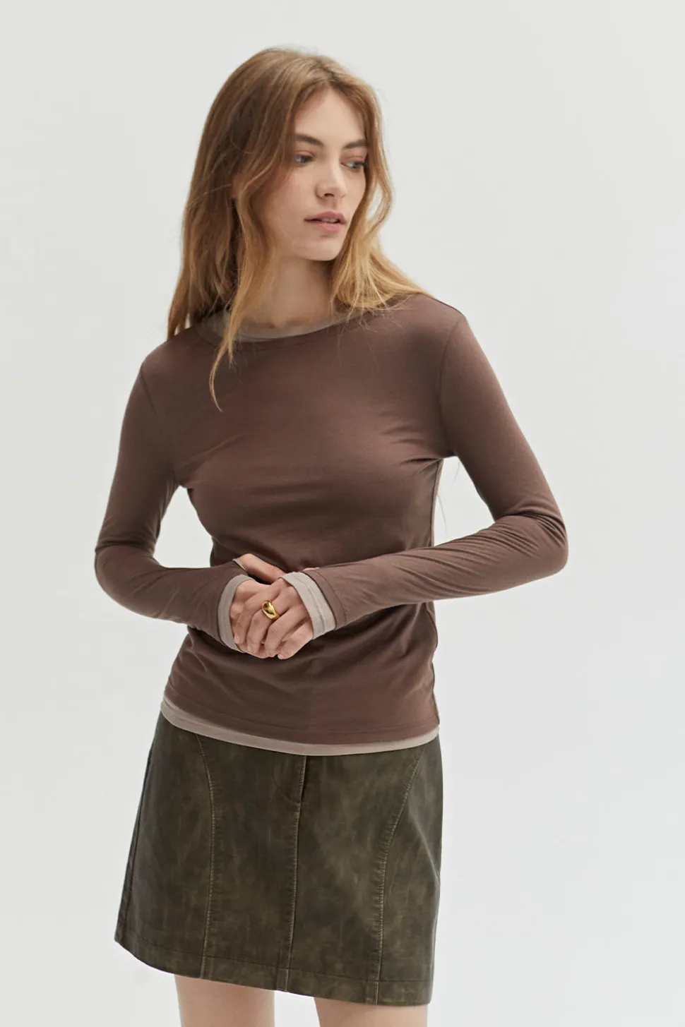 Octavia Two in One Long Sleeve Top
