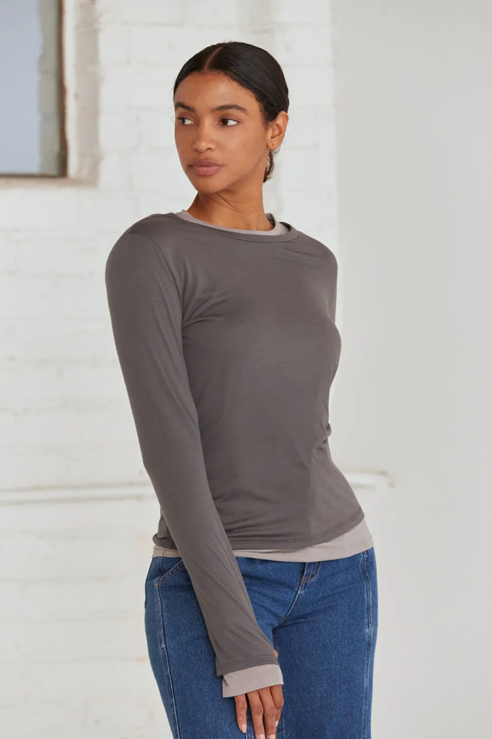 Octavia Two in One Long Sleeve Top