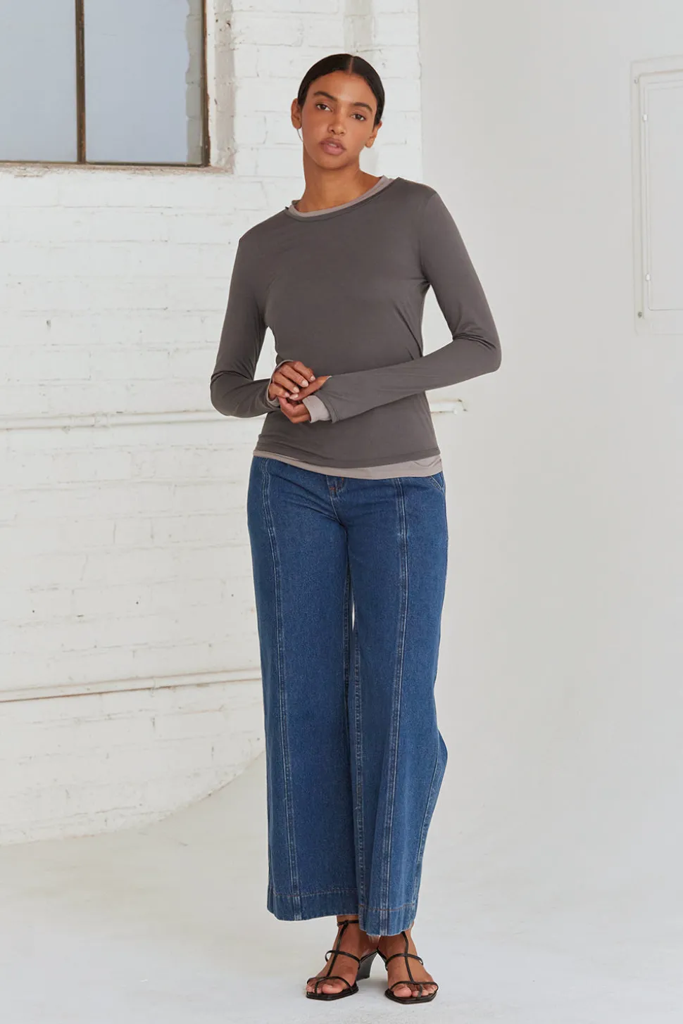Octavia Two in One Long Sleeve Top