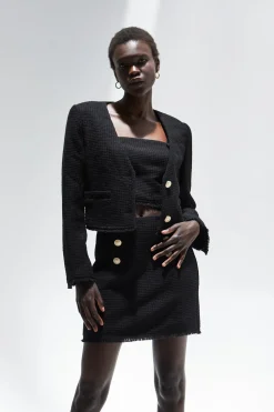 Perry Tweed Jacket Two-Piece Set