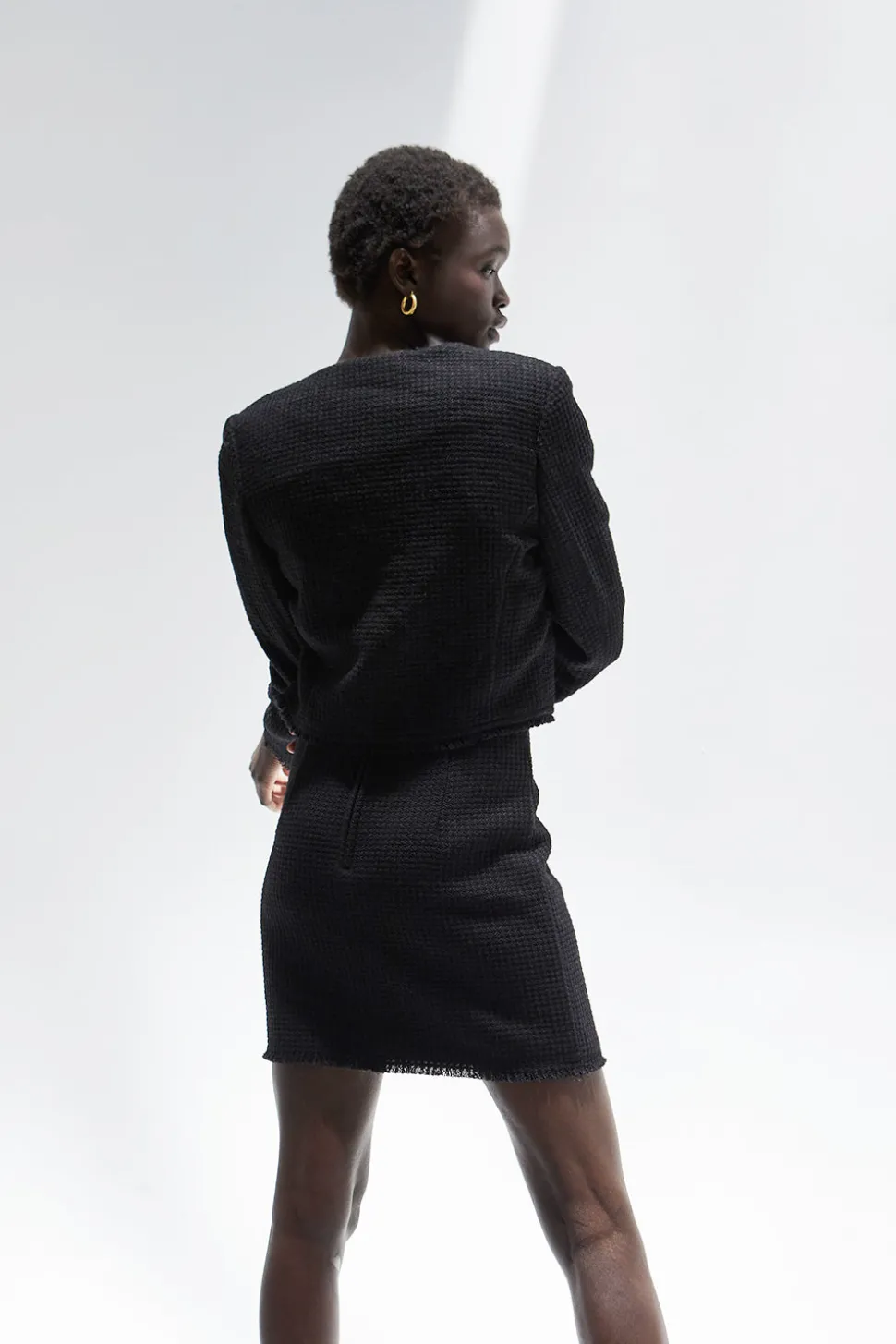 Perry Tweed Jacket Two-Piece Set
