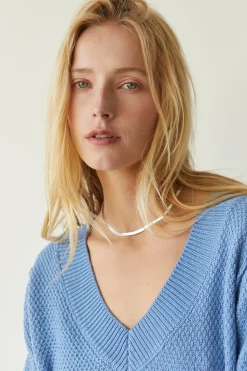 Raya Pebbled Knit Top
