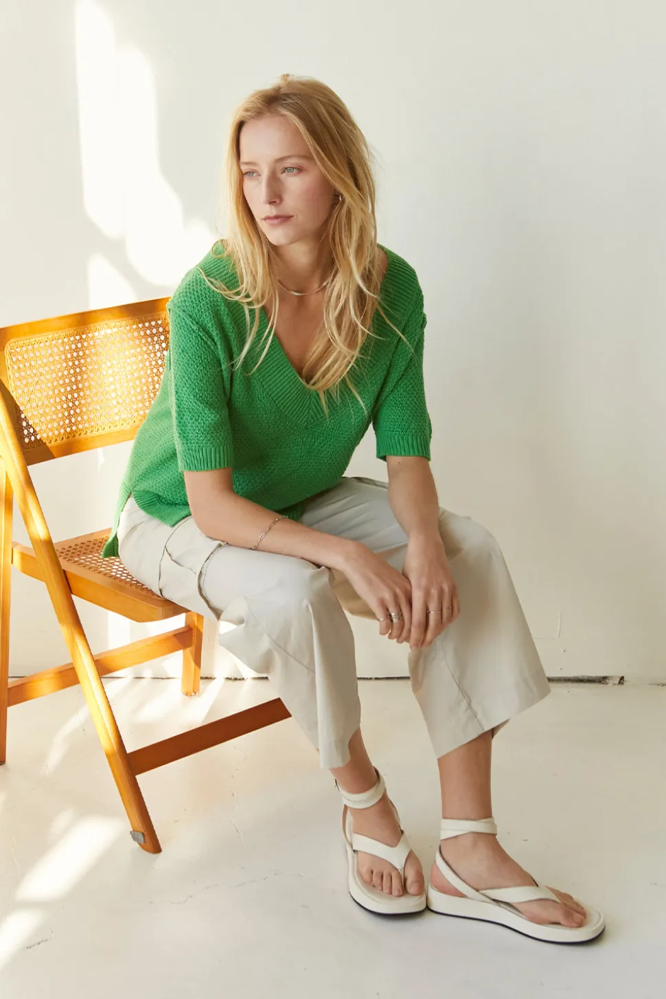 Raya Pebbled Knit Top