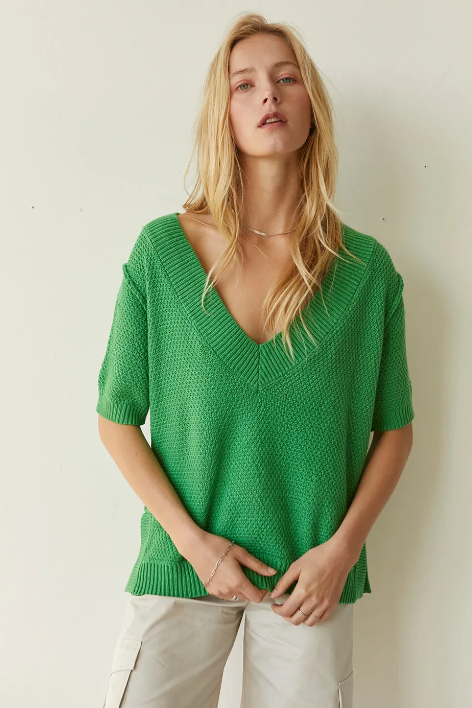 Raya Pebbled Knit Top