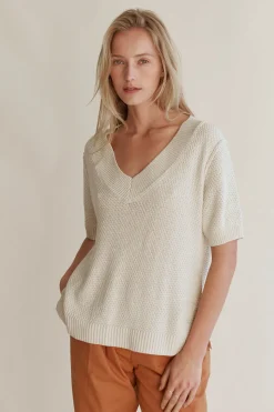 Raya Pebbled Knit Top