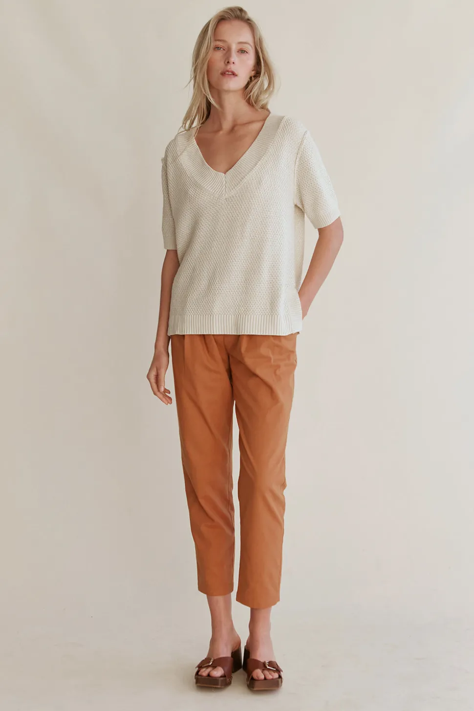 Raya Pebbled Knit Top