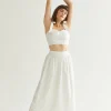 Raylene Eyelet Midi Skirt