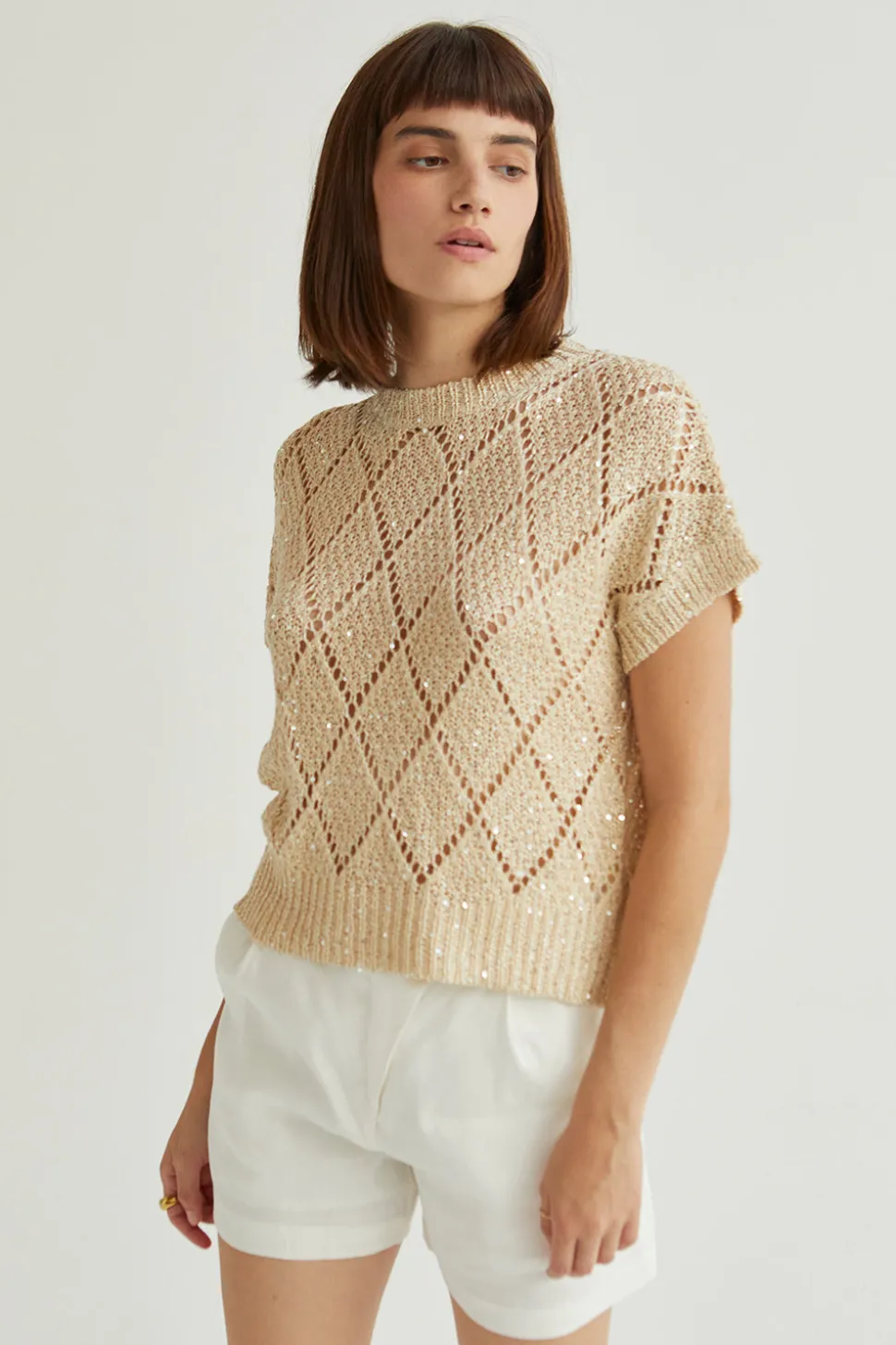 Remy Netted Knit Top