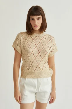 Remy Netted Knit Top