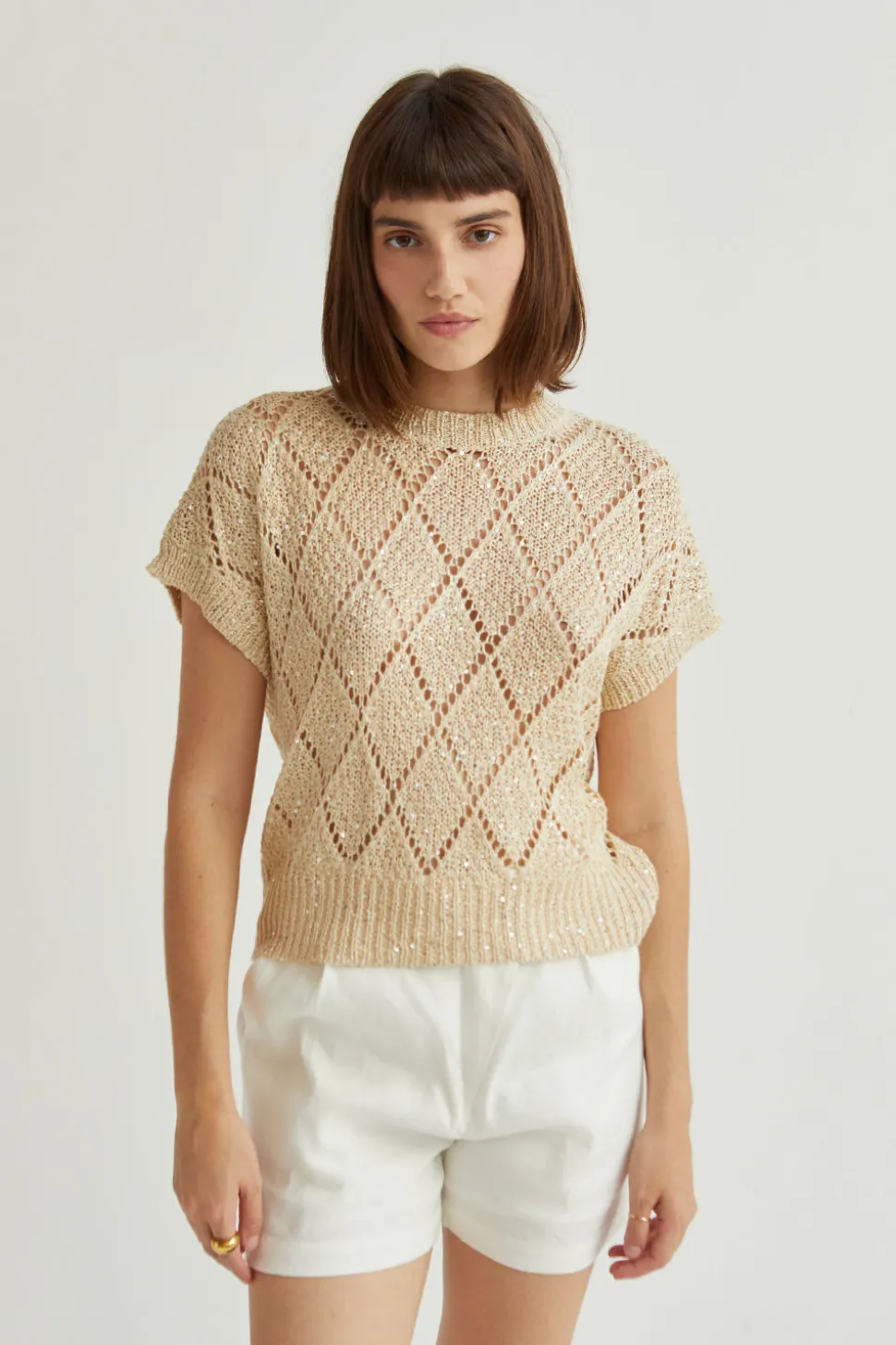 Remy Netted Knit Top
