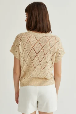 Remy Netted Knit Top