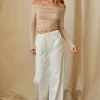 Rena White Denim Pants