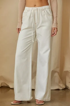 Rena White Denim Pants