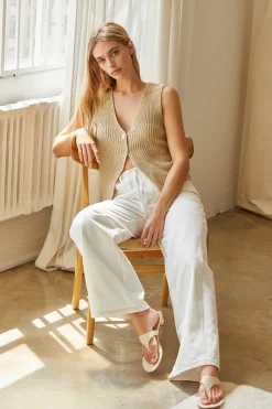 Rena White Denim Pants