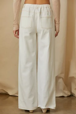 Rena White Denim Pants