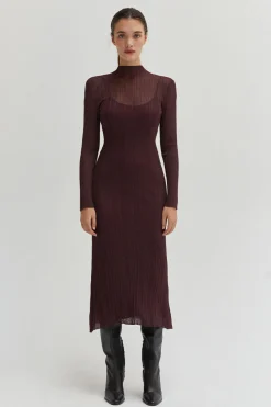 Rexie Sheer Lurex Maxi Dress