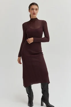 Rexie Sheer Lurex Maxi Dress