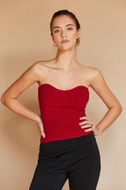 Rey Lurex Corset Top