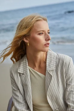 Riley Cotton Stripe Blazer