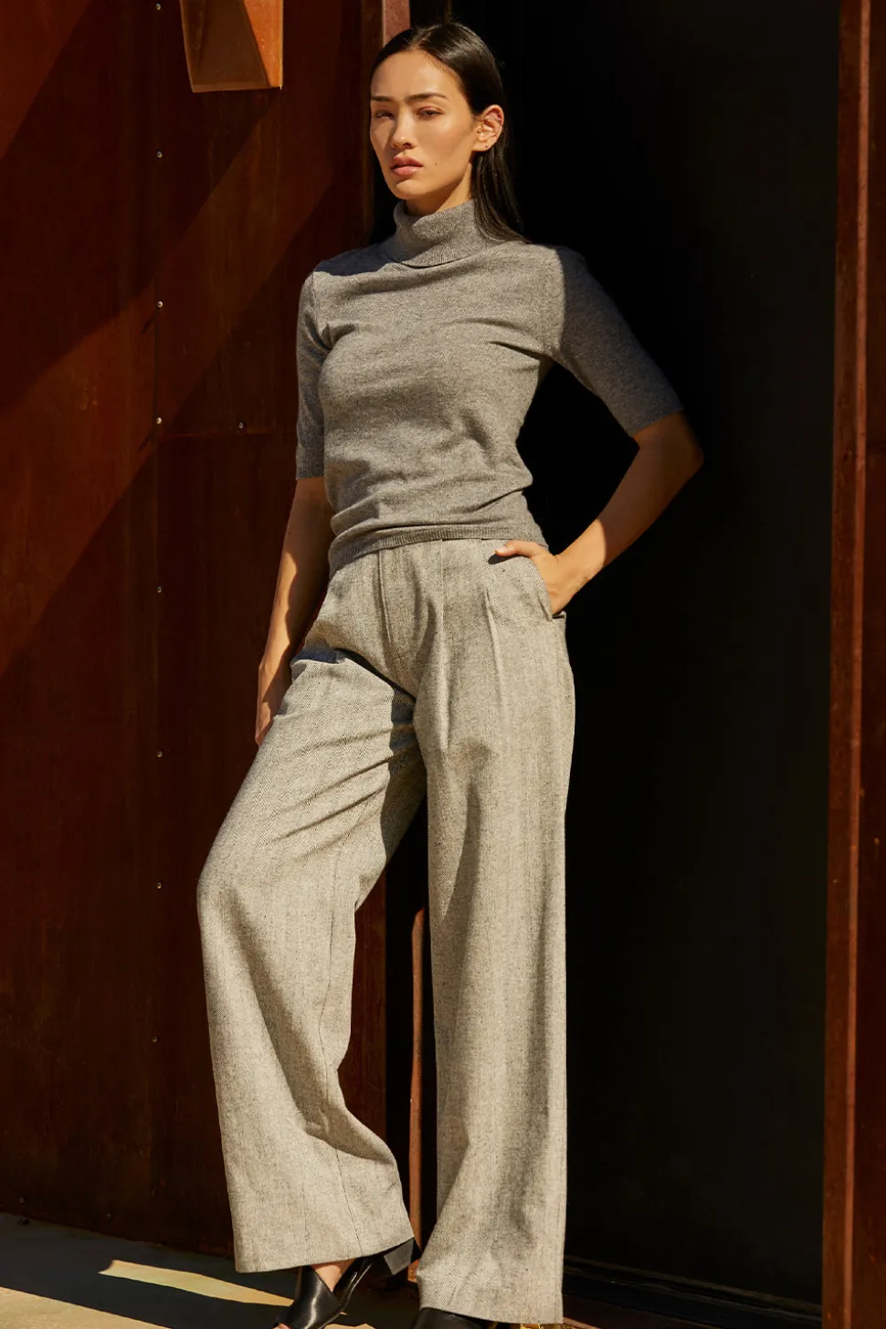 Ryan Herringbone Trousers