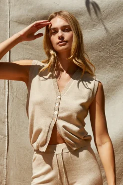 Sabrina Sweater Knit Vest Top