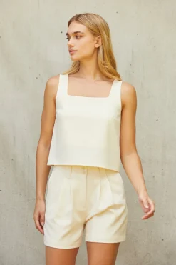 Sally Square Neck Sleeveless Top