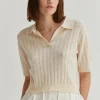 Saman Pointelle Knit Top
