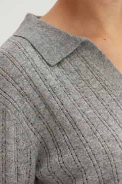 Saman Pointelle Knit Top