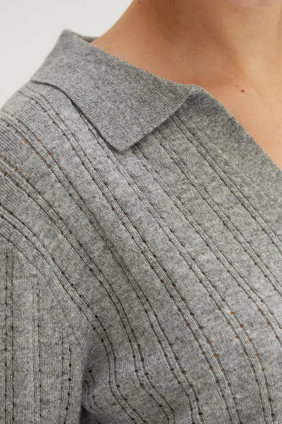 Saman Pointelle Knit Top