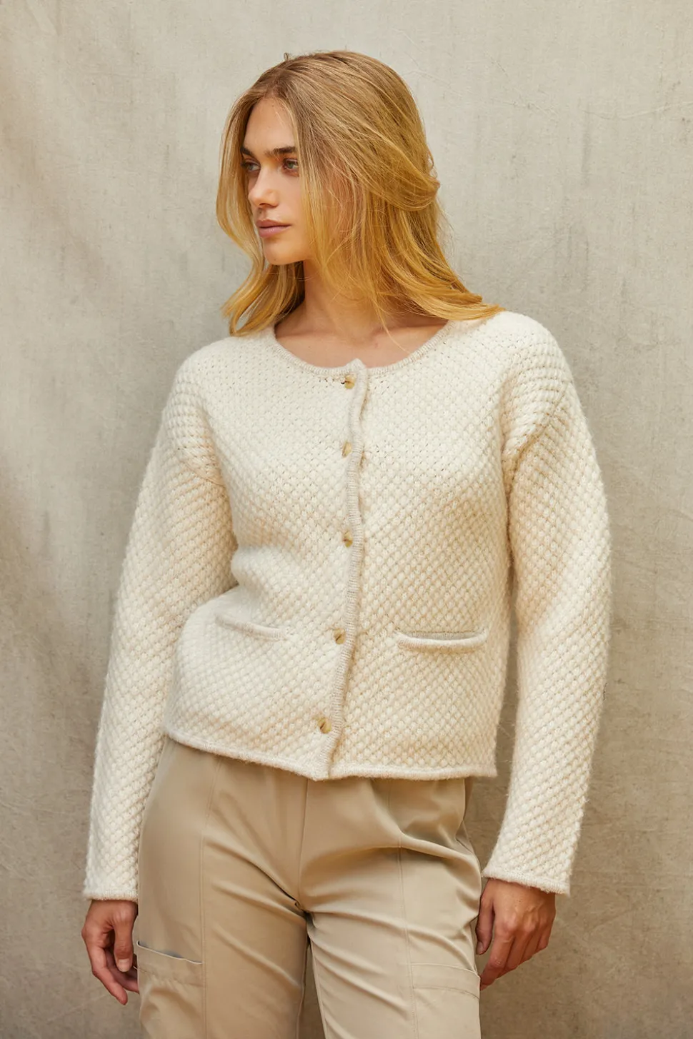 Sandy Boucle Knit Jacket