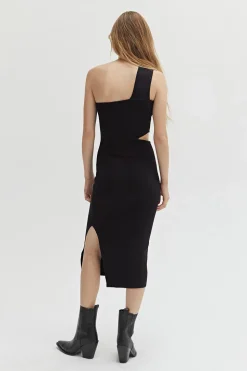 Savannah One Shoulder Knit Dress