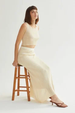 Sawyer Pleated Knit Tank Top