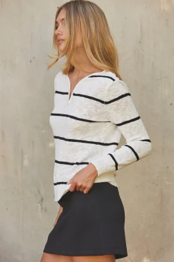 Sherri Striped Knit Top