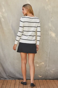 Sherri Striped Knit Top