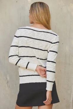 Sherri Striped Knit Top