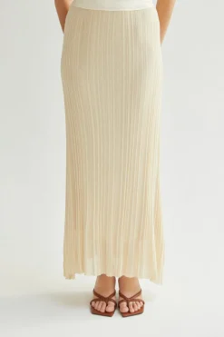 Shirley Pleated Knit Skirt